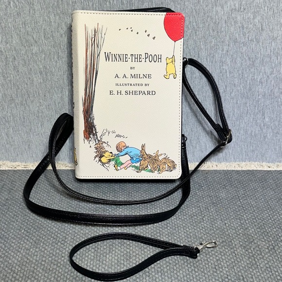 Unbranded Handbags - Winnie the Pooh Book Clutch Crossbody Bag Classic A.A. Milne w/wristlet Disney